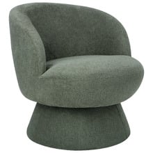 Eloise Chenille Swivel Armchair